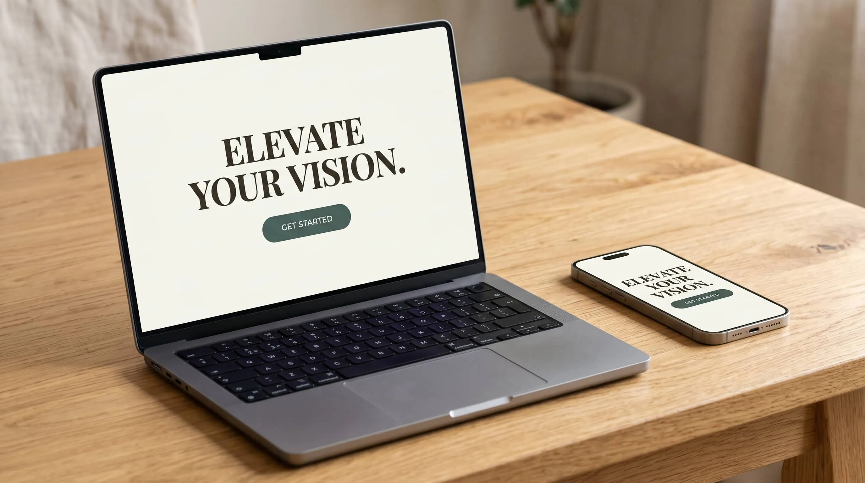 Professional website design for Melbourne businesses — desktop and mobile view
